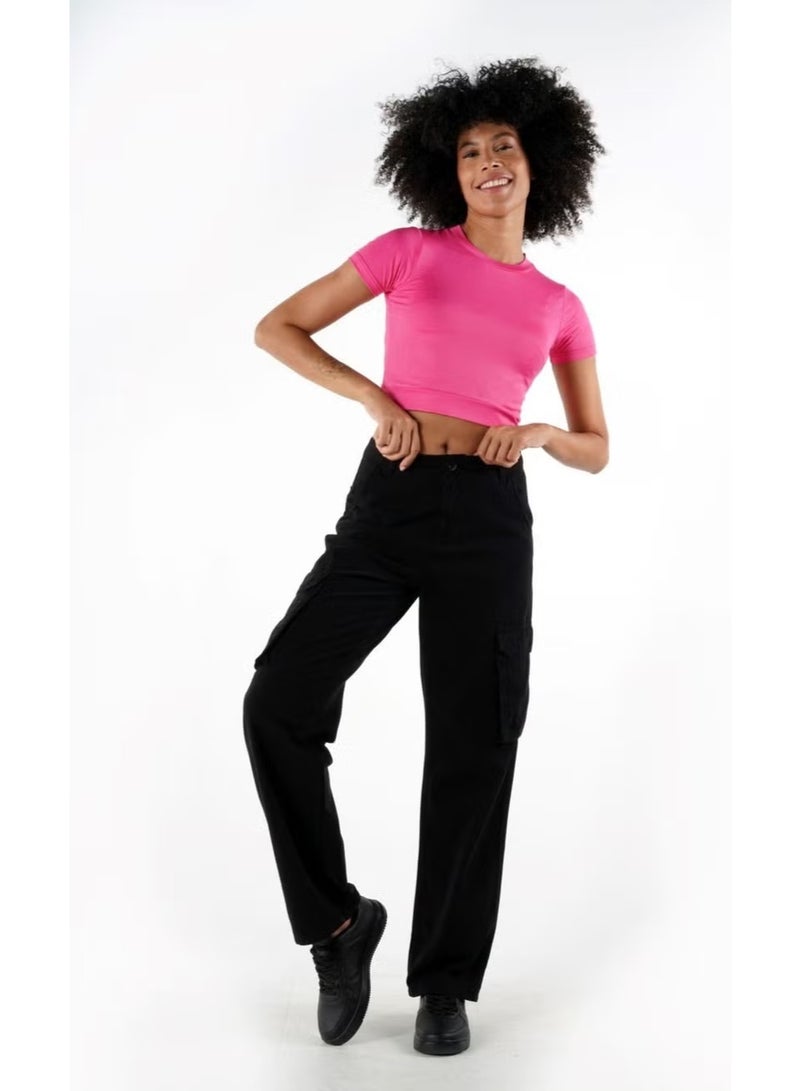 Alexander Gardi Crew Neck Crop T-Shirt (B24-326A) - Image 1